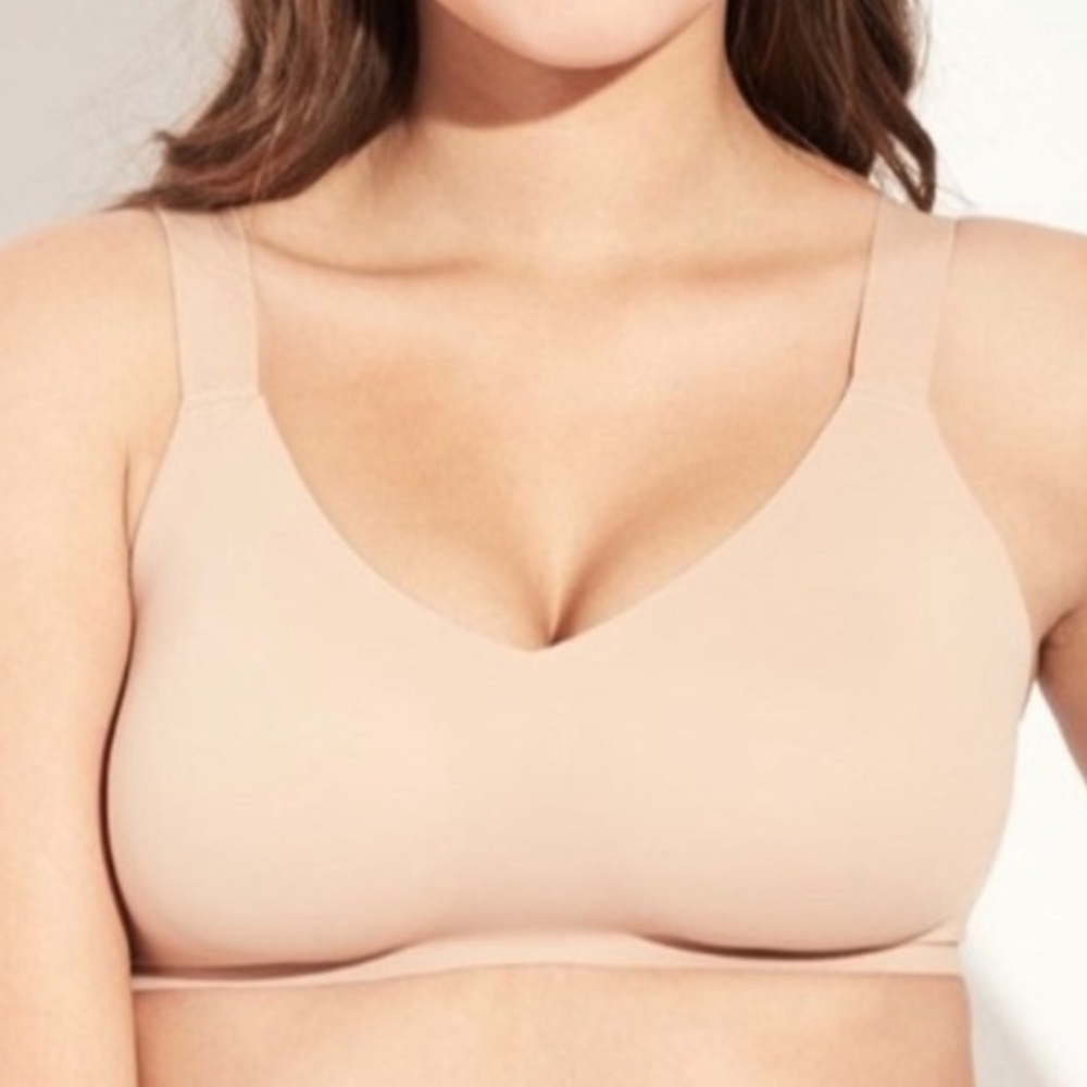 [Knix] Evolution V-Neck Bra - Warm Sand - 4 - Thick Lined Straps